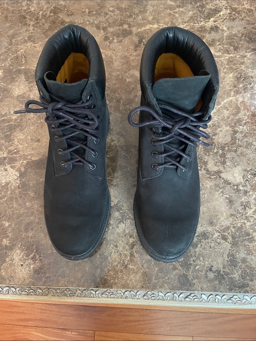Men's Timberland S12M Black Lace-Up Work Boots NWT water resistance